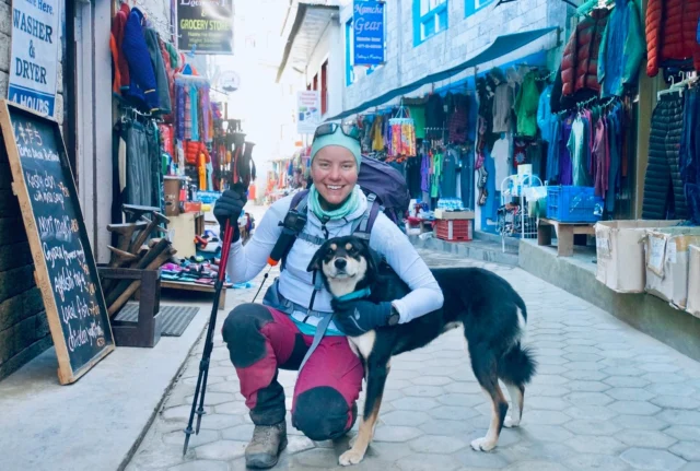 Meet Anni – mountaineer, CEO, and a true animal lover. 🤩Anni and her team help us spread the good word about Nutrolin® products. Together, we’re stronger! 💚Strong partnerships matter to us, because we believe in the power of collaboration. So does Anni.In the photos, Anni is in Nepal and on top of the Mount Baruntse (7,129 m). Climbers are often joined by local dogs, but this one – named Baru – left a lasting impression on her.Pets support human wellbeing in so many ways. But did you know they can also help you conquer mountains? 🥰#mountbaruntse #nepal #mountainclimbing #mountainclimbers #nutrolinlife
