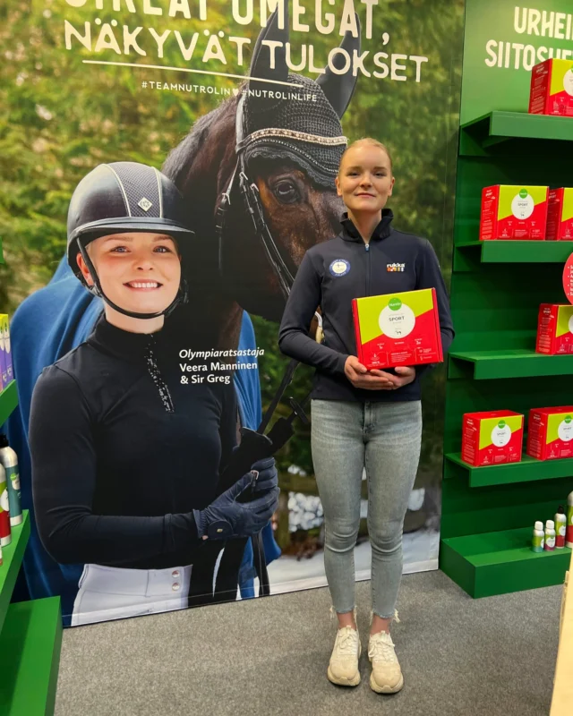 We’re thrilled to continue our collaboration with Veera Manninen! 🦄Veera won the hearts of the Finnish public at last summer’s Olympics, where she competed as the youngest athlete in her discipline.The Equestrian Federation of Finland explained their choice for Rider of the Year 2024 as follows:"With determination and fruitful cooperation, she has shown that it’s possible to succeed internationally in a sport where athletes usually choose to live in Central Europe. With her positive personality, the smiling rider brings equestrian sports into the media spotlight and sets a great example by prioritising horse welfare. She is an excellent role model for younger athletes and enthusiasts alike."Are you part of Team Veera? 🤩#ratsastus #hevoset #hevosurheilu #nutrolinlife
