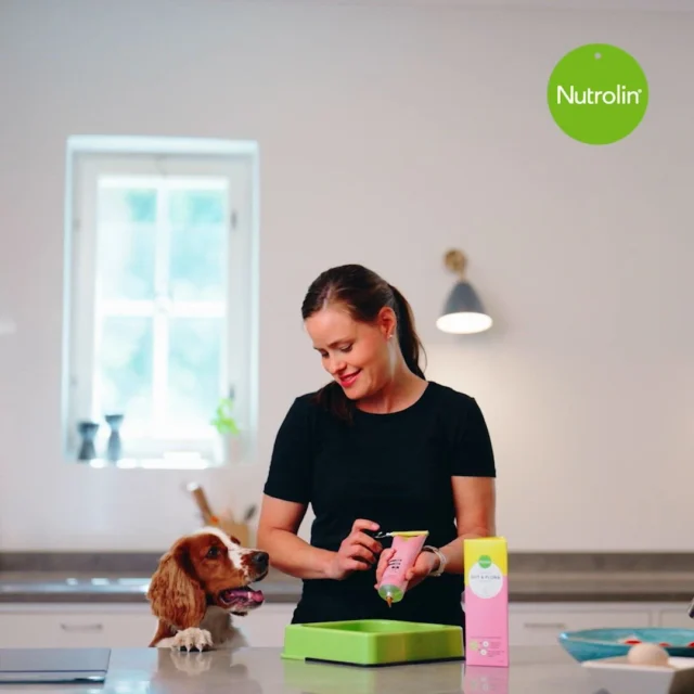 What happens when a scientist from Finland makes a breakthrough? 🤔Powerful support for your pet’s health challenges! 🥰Have you tried our new Nutrolin® pastes yet?💚Nutrolin® HIP & JOINT – Happy hips, jolly joints!
Nutrolin® TEETH & GUMS – Say goodbye to bad breath and tartar!
Nutrolin® GUT & FLORA – Great for the gut (and fewer toots)!Happy pasting! 🤗#nutrolinlife #doghealth #cathealth #happypasting